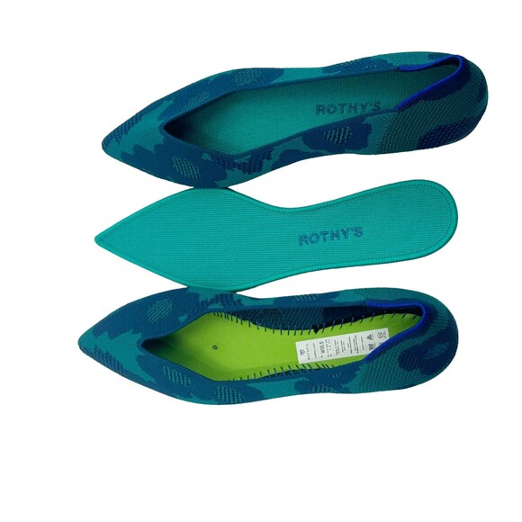 ROTHY'S The Point Comfy Pointed-Toe Knit Upper Slip-on Flats Size 10.5 NWOB - Picture 6 of 10